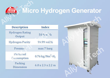 Goede prijs. Compacte Micro- Waterstofgenerator door Methanol die 50 Nm3/H-Classificatieoutput opnieuw vormen online